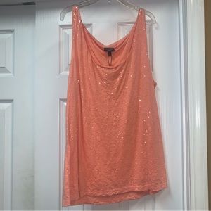 Talbots sequin top. The color is more salmon color. It’s gorgeous and new.